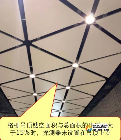 消防感煙火災(zāi)探測(cè)器在格柵吊頂場(chǎng)所如何設(shè)置？